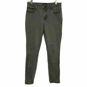 Express mid rise women's‎ 6R distressed green ankle pants office career casual